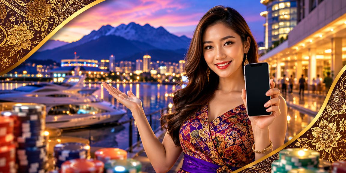 Antara muka aplikasi kasino 4707 dengan rekaan batik Sabah yang unik